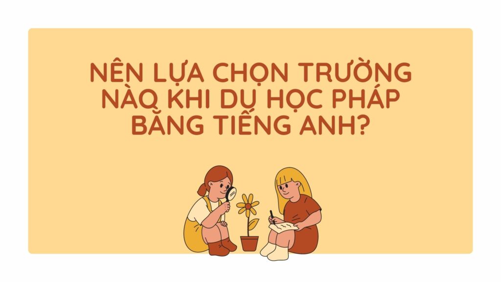 du học pháp bằng tiếng anh