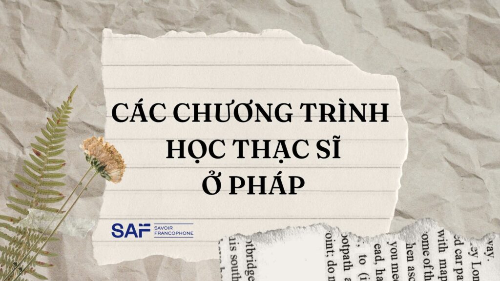 học thạc sĩ ở pháp