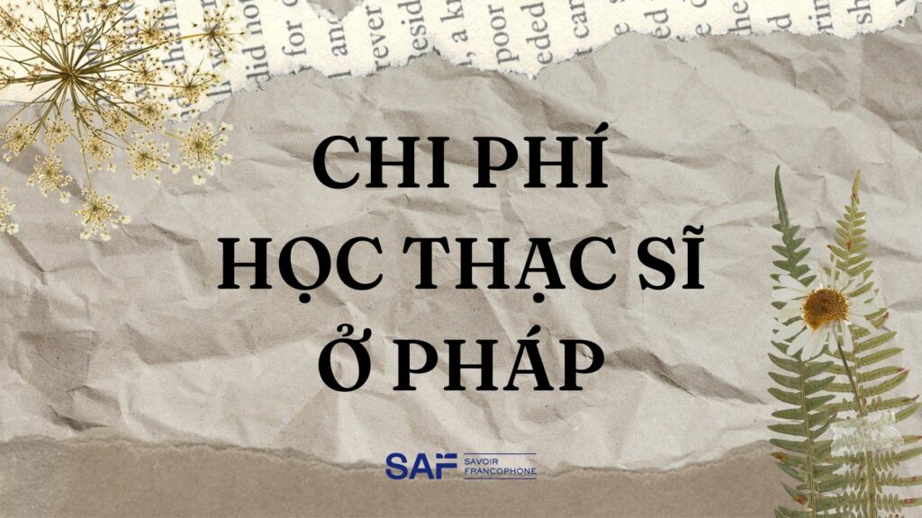 học thạc sĩ ở pháp