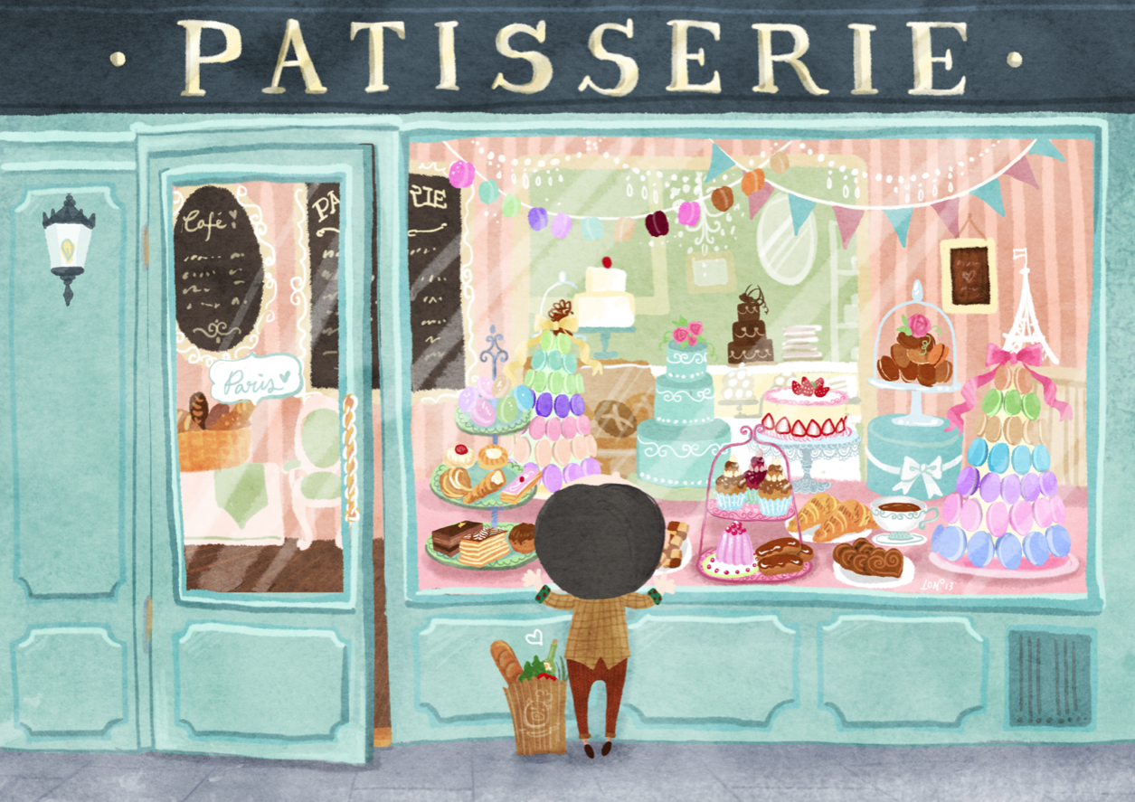Pin by Lon Lee on Lon Lee | Shop illustration, Paris illustration,  Illustration