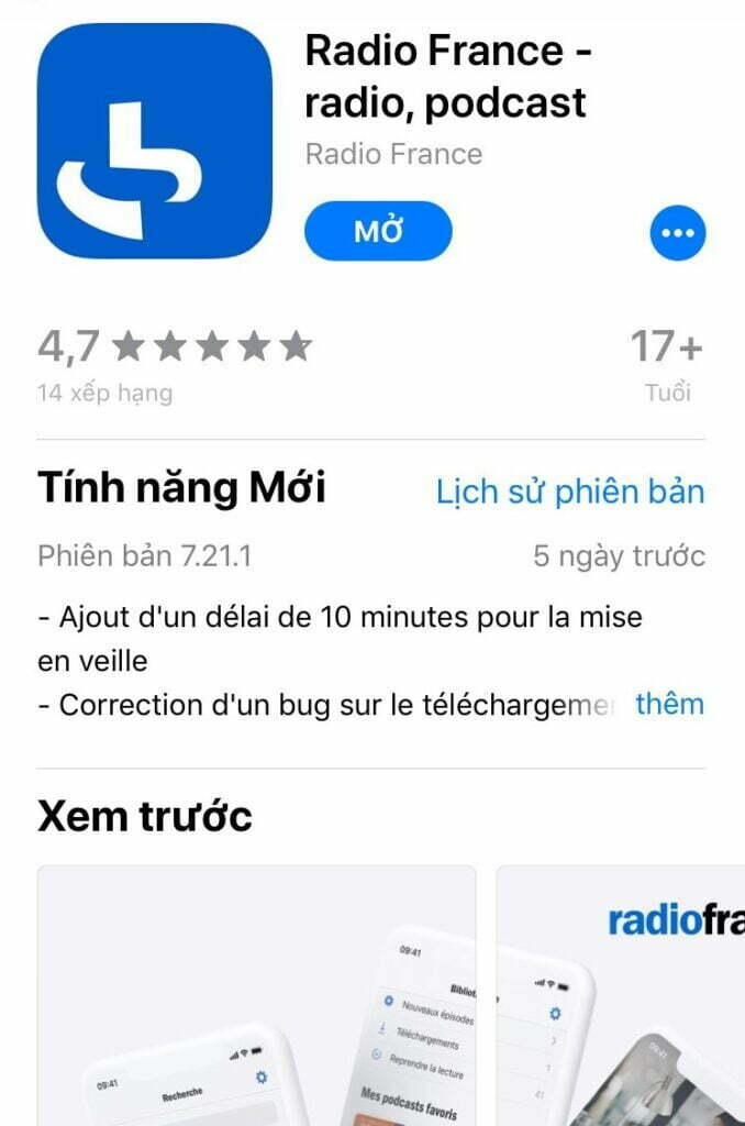 Radio France - Nghe đài radio tiếng Pháp