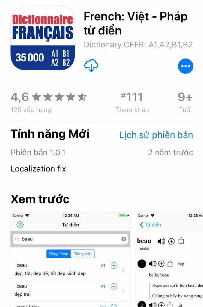 Việt - Pháp từ điển